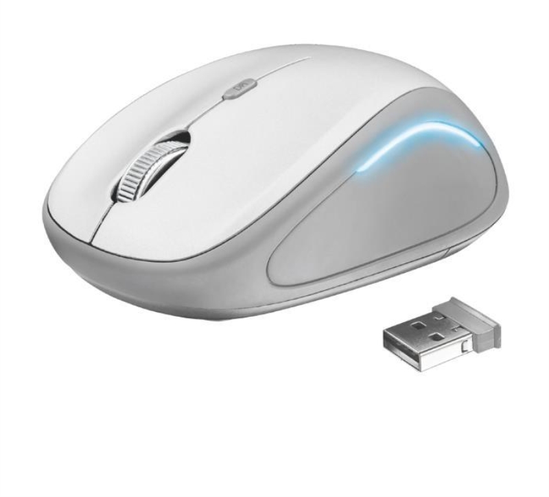 TRUST YVI FX WIRELESS MOUSE WHITE TRUST YVI FX WIRELESS MOUSE WHITE